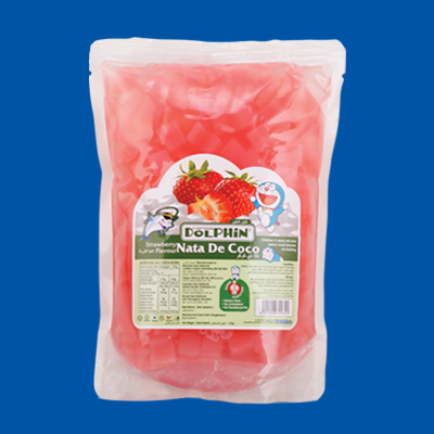 Nata De Coco in Strawberry Juice Catering Pack (1.2KG)